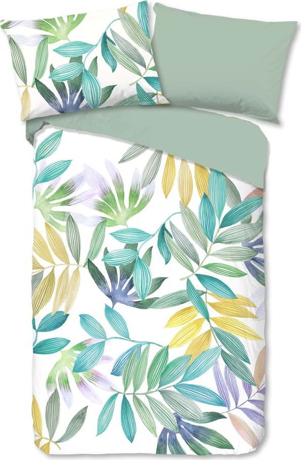 Zelené bavlněné povlečení na jednolůžko 140x200 cm Marcus – Good Morning GOOD MORNING