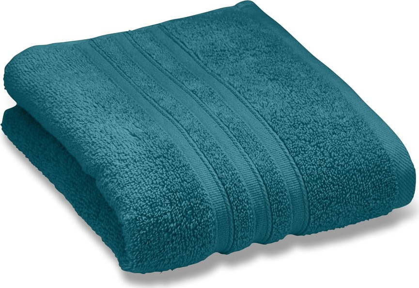 Zelenomodrá froté bavlněná osuška 90x140 cm Zero Twist – Catherine Lansfield Catherine Lansfield