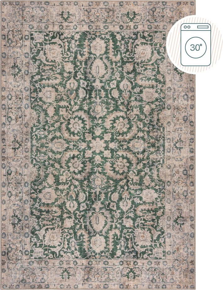 Zelený pratelný koberec 190x290 cm Beau Floral – Flair Rugs Flair Rugs