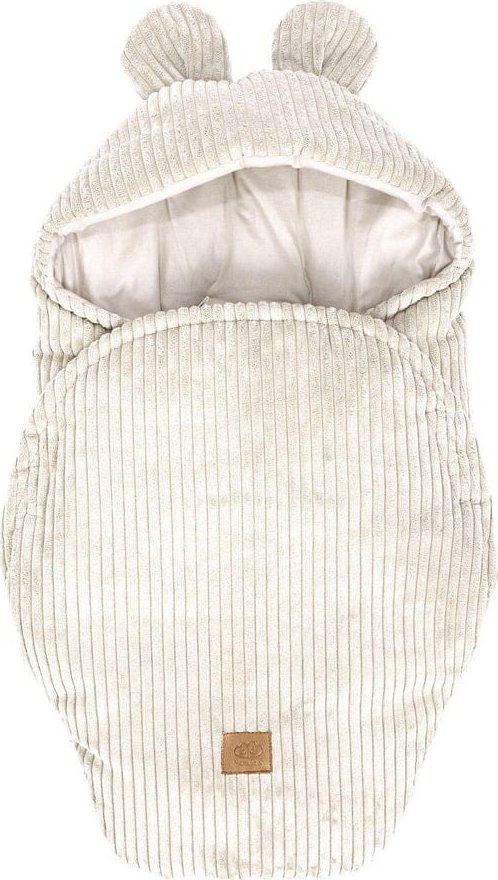 Béžová manšestrová dětská zavinovačka 45x80 cm – Meowbaby MeowBaby