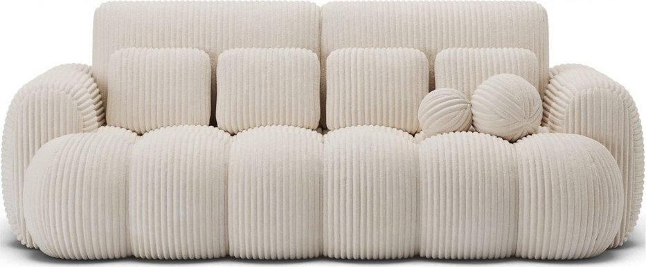 Béžová manšestrová rozkládací pohovka 256 cm Cotonn – ELTAP ELTAP