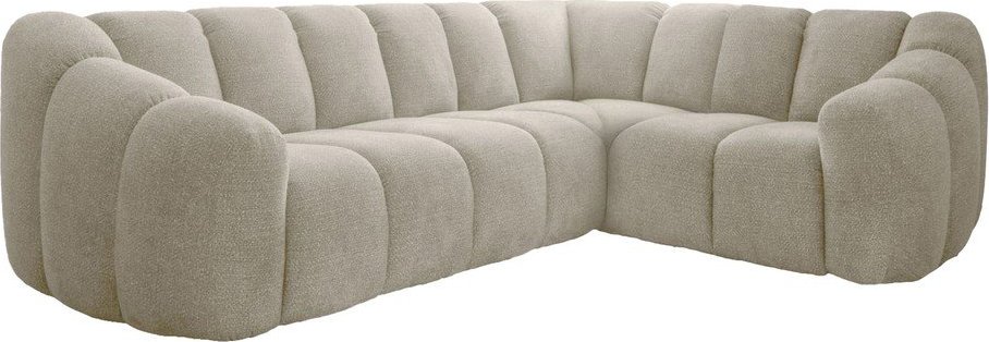 Béžová rohová pohovka (pravý roh/do L) Shell – Miuform Miuform