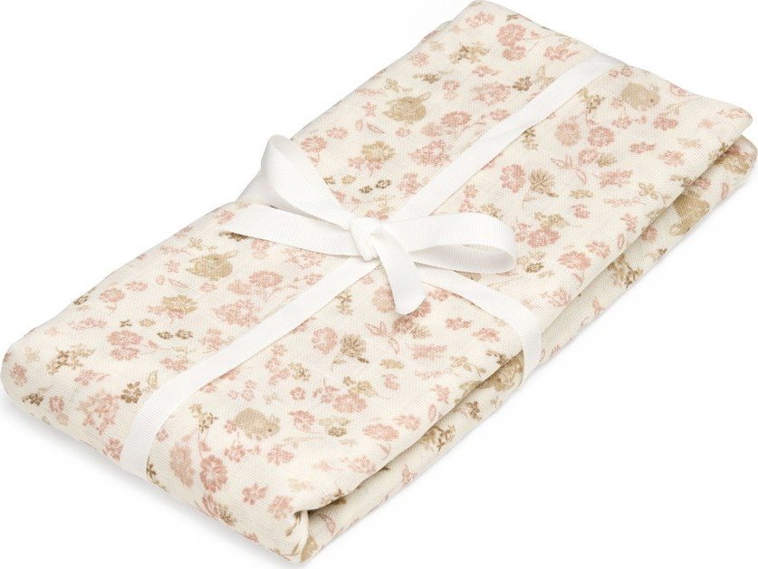 Béžová zavinovací dětská deka z Bio bavlny 120x120 cm Augusta – Cam Cam Copenhagen Cam Cam Copenhagen