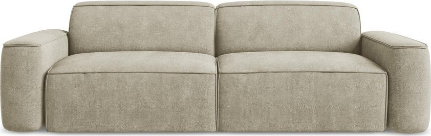 Béžová žinylková pohovka 244 cm Omao – Makamii Makamii