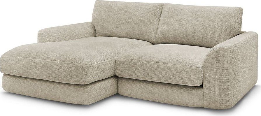 Béžová žinylková rohová pohovka (levý roh/s lenoškou) Leonore – Bobochic Paris Bobochic Paris