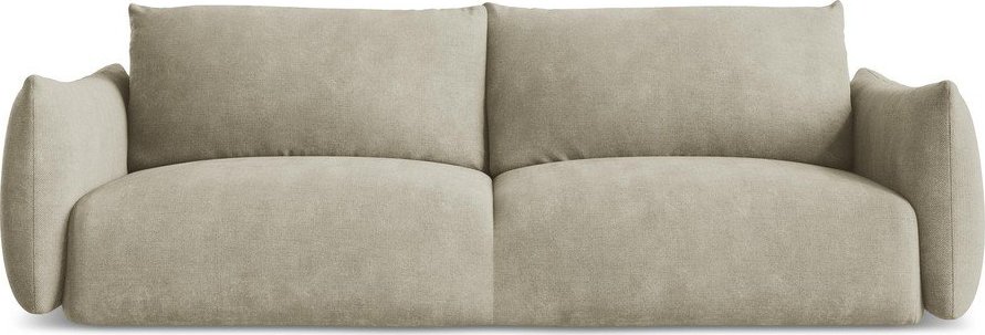 Béžová žinylková rozkládací pohovka 230 cm Leila – Makamii Makamii