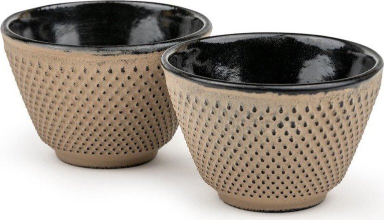 Béžové šálky v sadě 2 ks z litiny 100 ml Xilin – Bredemeijer Bredemeijer