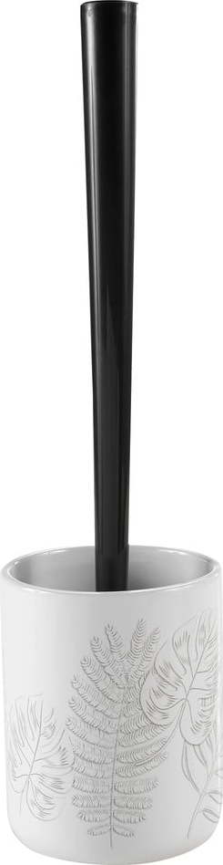 Bílá keramická WC štětka Amber – douceur d'intérieur Douceur d intérieur