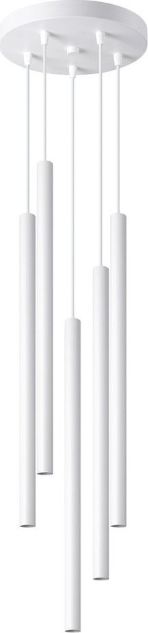 Bílé kovové závěsné svítidlo ø 25 cm Fideus – Sollux Sollux