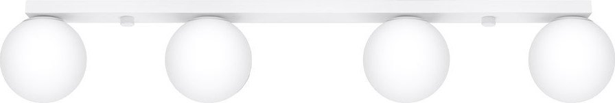 Bílé stropní svítidlo se skleněným stínidlem ø 12 cm Umerta – Sollux Sollux