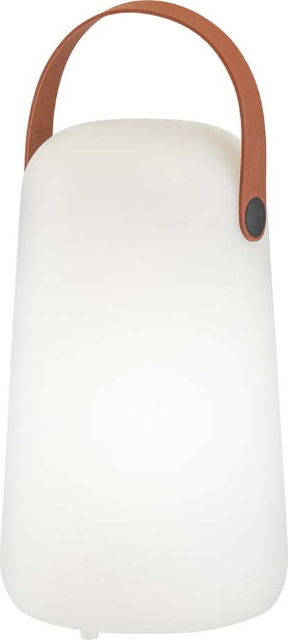 Bílo-hnědá LED stolní lampa (výška 21 cm) Collgar – Fischer & Honsel Fischer & Honsel