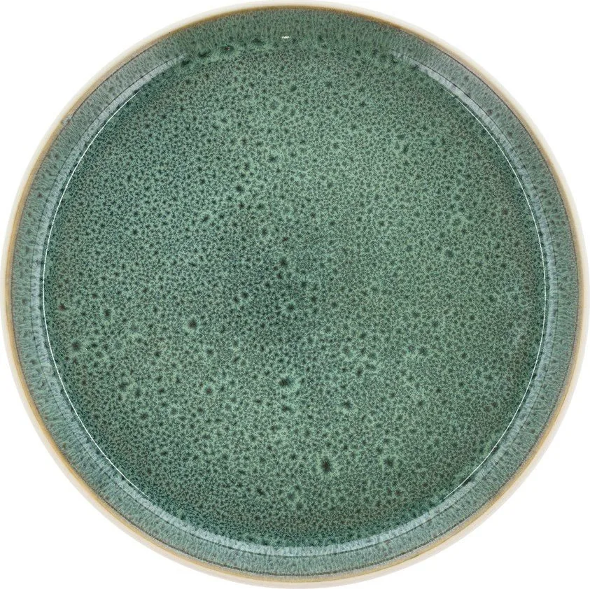 Bílý/zelený dezertní talíř z kameniny ø 21 cm Gastro White/Green – Bitz