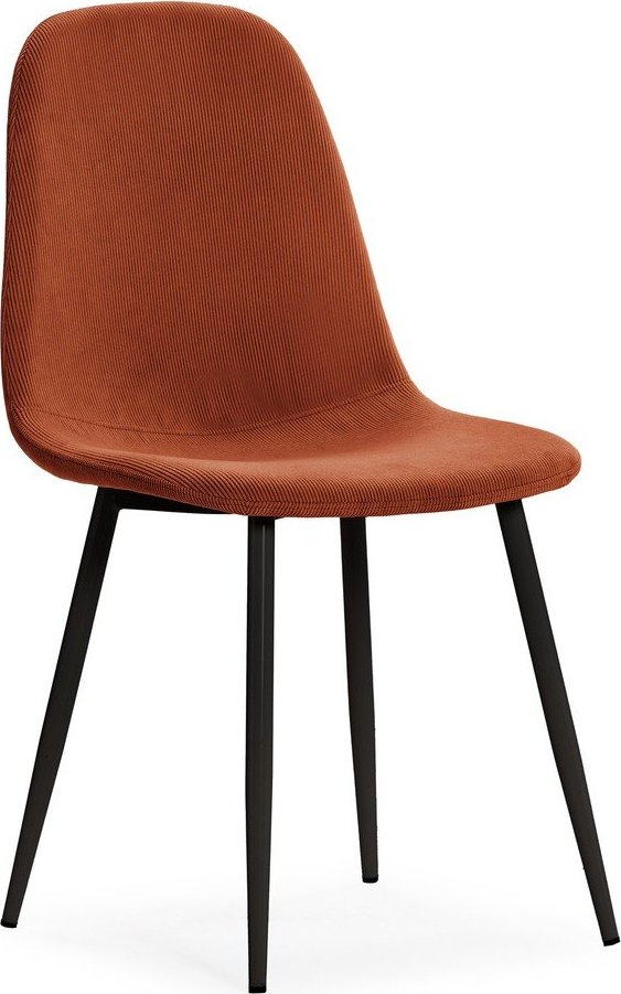 Čalouněné jídelní židle v sadě 4 ks v terakotové barvě Minka – Marckeric Marckeric