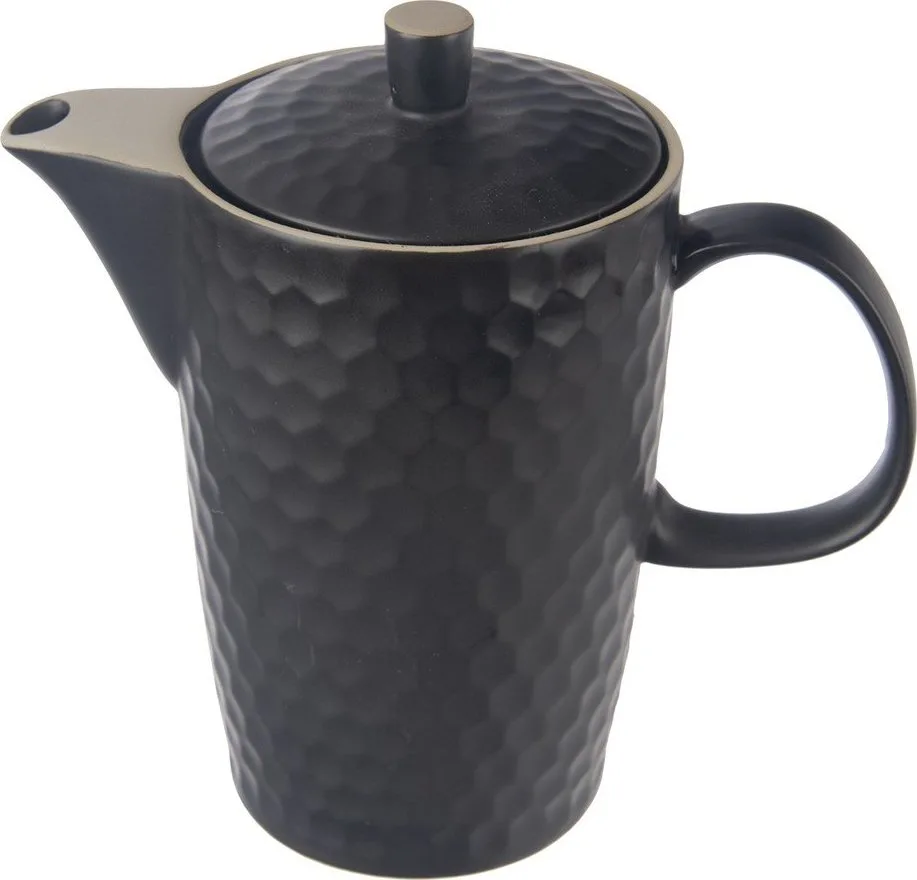 Černá keramická konvice na čaj 1,3 l Tea Time – Orion