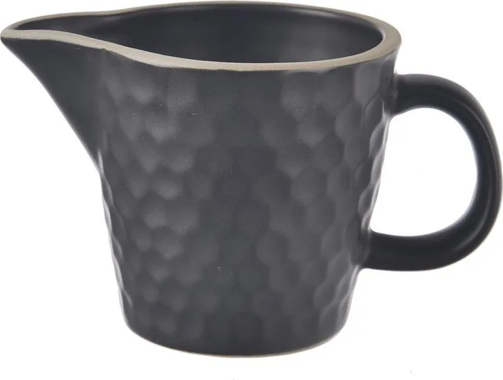 Černá keramická konvička na mléko 100 ml Tea Time – Orion