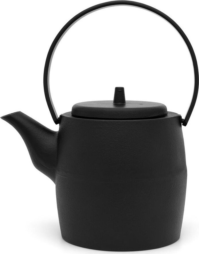 Černá konvice na čaj z litiny se sítkem 1