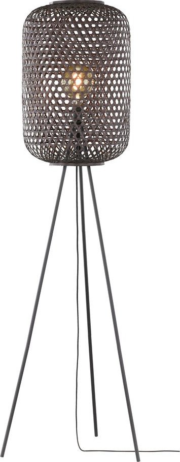 Černá stojací lampa (výška 165 cm) Calla – Fischer & Honsel Fischer & Honsel