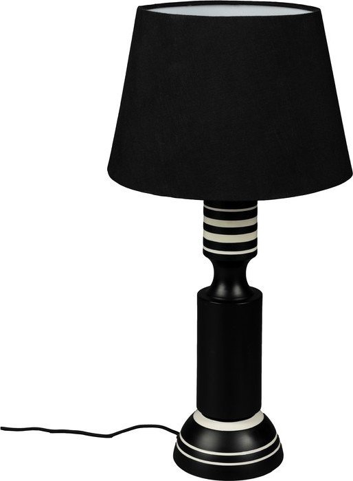 Černá stolní lampa s textilním stínidlem (výška 60 cm) Virgil – Dutchbone Dutchbone