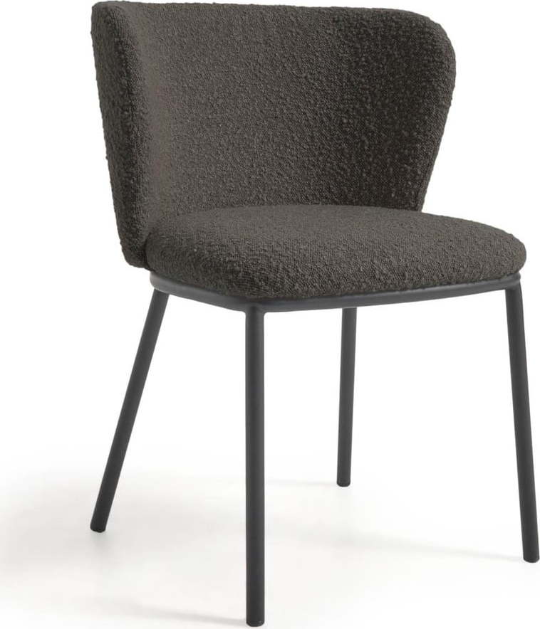 Černé čalouněné jídelní křeslo Ciselia – Kave Home Kave Home