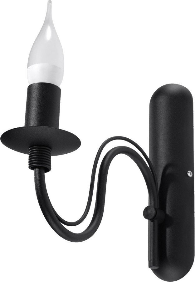 Černé kovové nástěnné svítidlo Fiorano – Sollux Sollux
