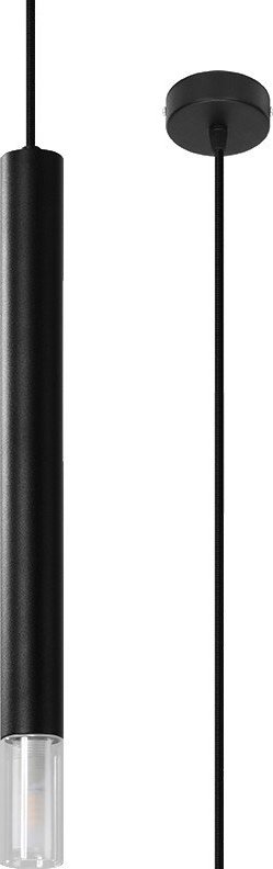 Černé kovové závěsné svítidlo ø 8 cm Vittoria – Sollux Sollux