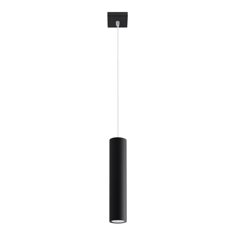 Černé kovové závěsné svítidlo Castro – Sollux Sollux