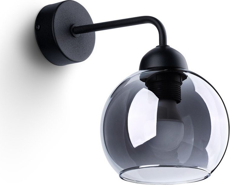 Černé nástěnné svítidlo ø 15 cm Grande – Sollux Sollux