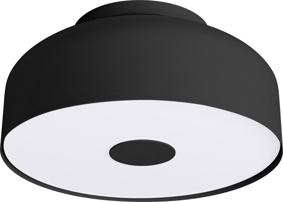 Černé stropní svítidlo ø 30 cm Blacko – Sollux Sollux