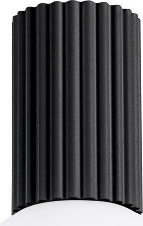 Černé stropní svítidlo se skleněným stínidlem ø 12 cm Orbital – Sollux Sollux