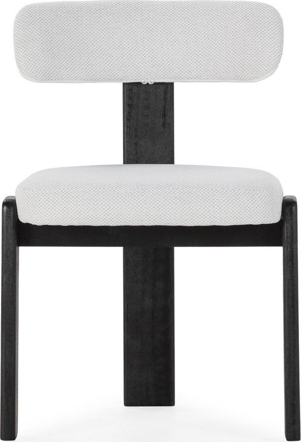 Černé/světle šedé čalouněné jídelní židle v sadě 2 ks Nadia – MOME Mome