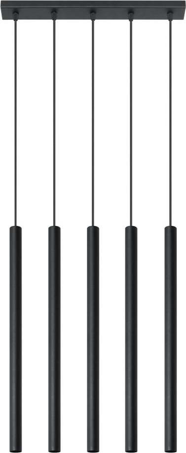 Černé závěsné svítidlo Sollux Fideus