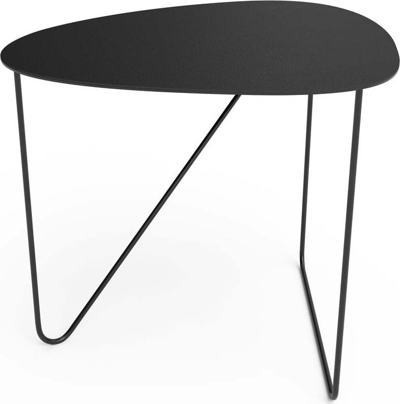 Černý kovový konferenční stolek 44x50 cm Curve L Bull – LIND DNA Lind DNA