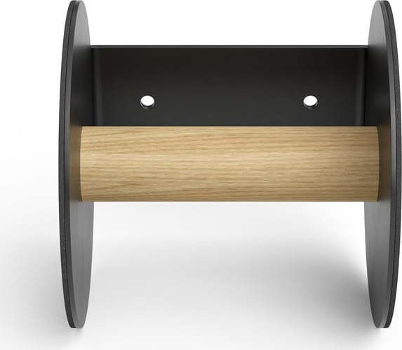 Černý nástěnný držák na toaletní papír Bull – LIND DNA Lind DNA