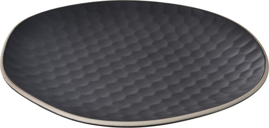 Černý servírovací talíř z kameniny Tea Time – Orion Orion