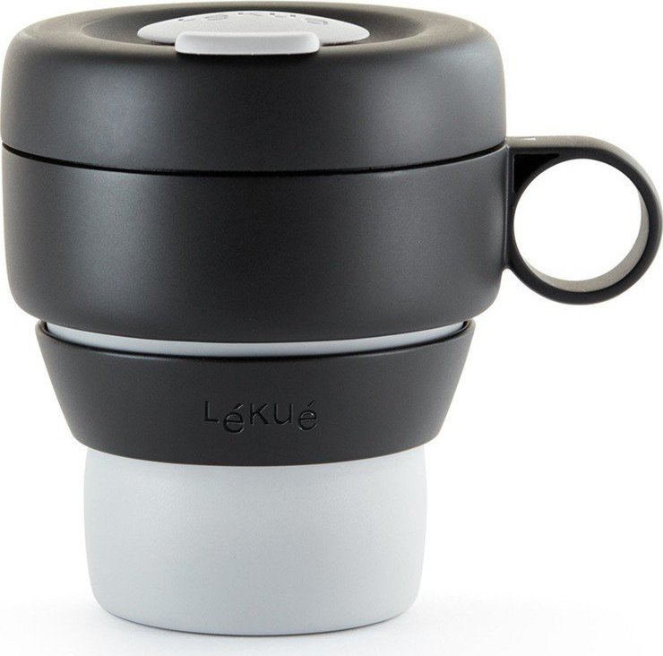 Černý termo hrnek 400 ml To Go – Lékué LÉKUÉ