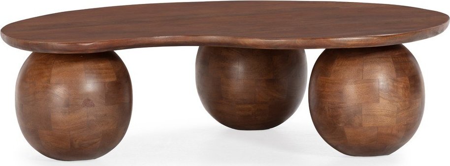 Hnědý konferenční stolek z mangového dřeva 80x107 cm Alisha – MOME Mome