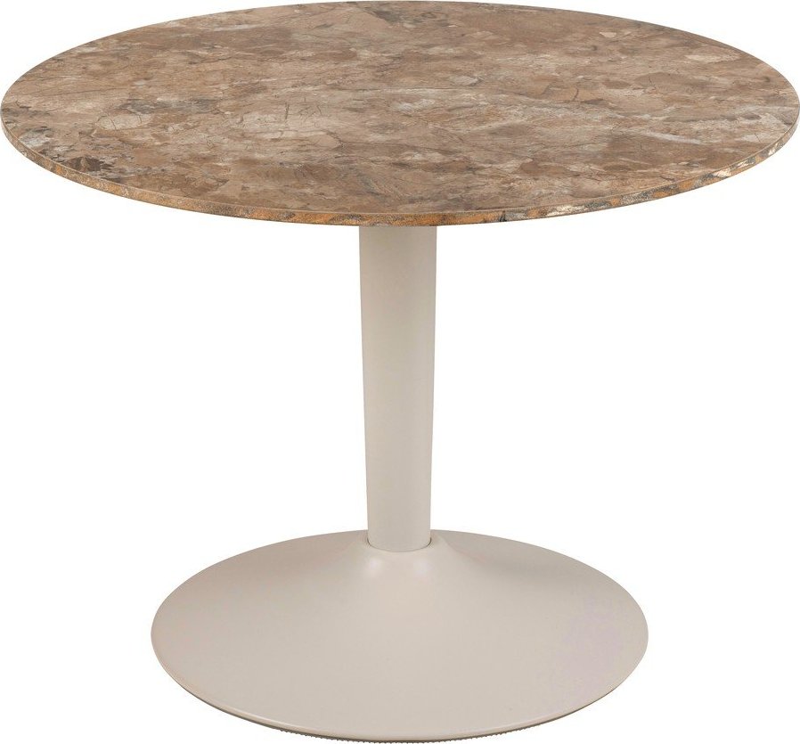 Hnědý kulatý konferenční stolek s keramickou deskou ø 60 cm Malta – Actona Actona