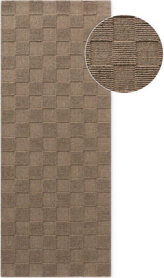 Hnědý ručně tkaný vlněný běhoun 80x200 cm Scala – Villeroy&Boch Villeroy & boch