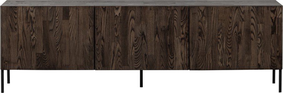 Hnědý TV stolek z borovicového dřeva 180x56x46 cm Bono – WOOOD WOOOD