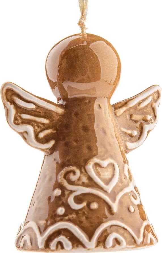 Keramická vánoční ozdoba 7 cm Angel – Dakls Dakls