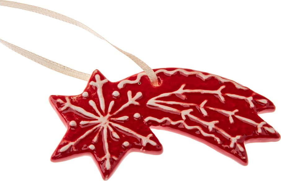 Keramická vánoční ozdoba 9 cm Gingerbread Comet – Dakls Dakls