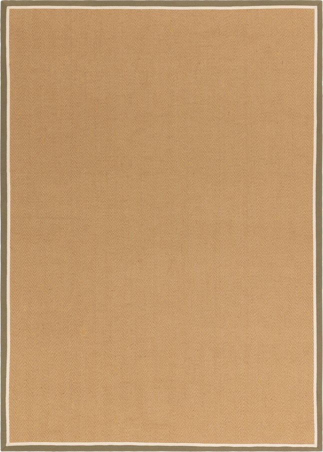 Khaki/v přírodní barvě oboustranný/ručně tkaný jutový koberec 200x290 cm Bordo Herringbone Khaki – Asiatic Carpets Asiatic Carpets