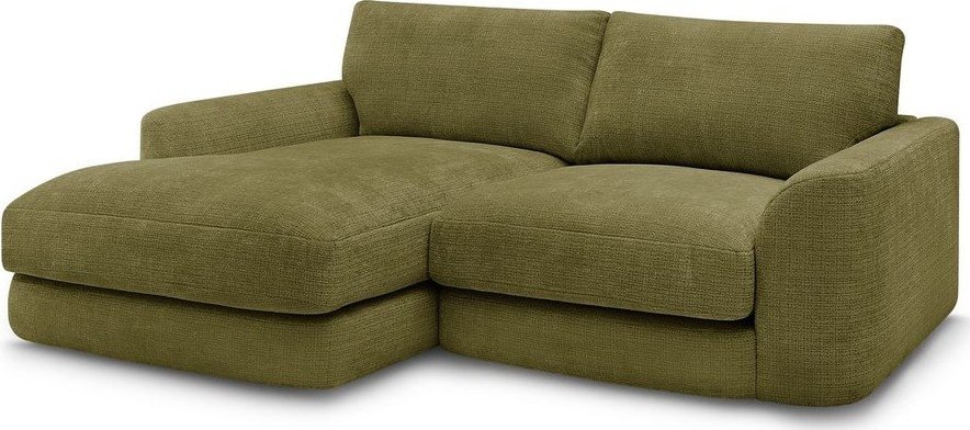 Khaki žinylková rohová pohovka (levý roh/s lenoškou) Leonore – Bobochic Paris Bobochic Paris