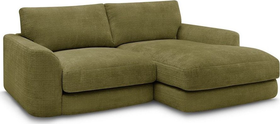 Khaki žinylková rohová pohovka (pravý roh/s lenoškou) Leonore – Bobochic Paris Bobochic Paris