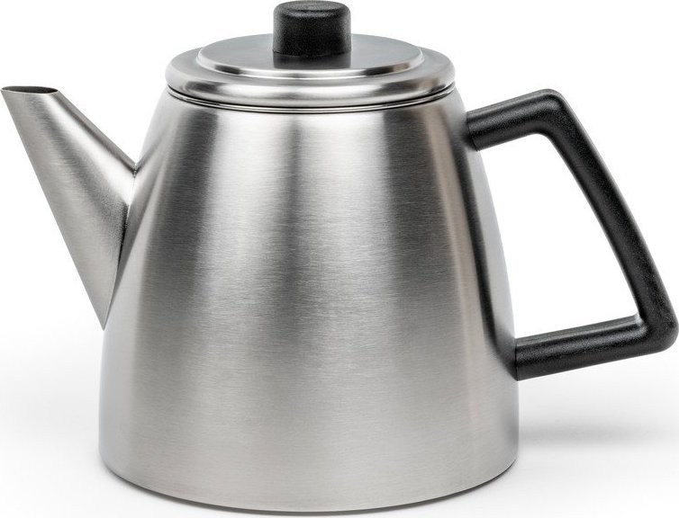 Konvice na čaj z nerezové oceli se sítkem ve stříbrné barvě 1