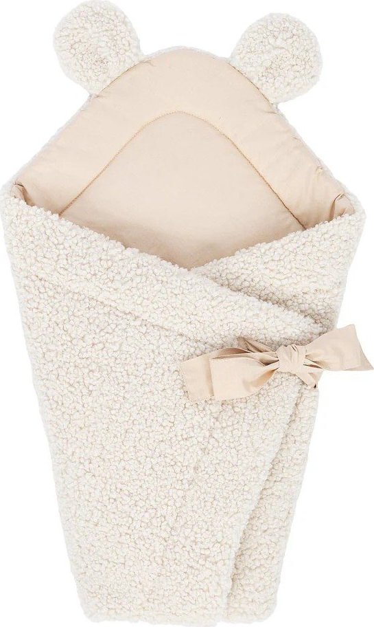 Krémová dětská zavinovačka s beránkem 35x65 cm – Meowbaby MeowBaby