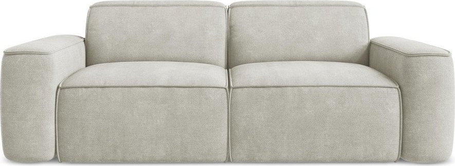 Krémová žinylková pohovka 204 cm Omao – Makamii Makamii