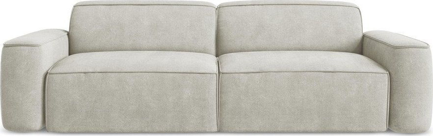 Krémová žinylková pohovka 244 cm Omao – Makamii Makamii