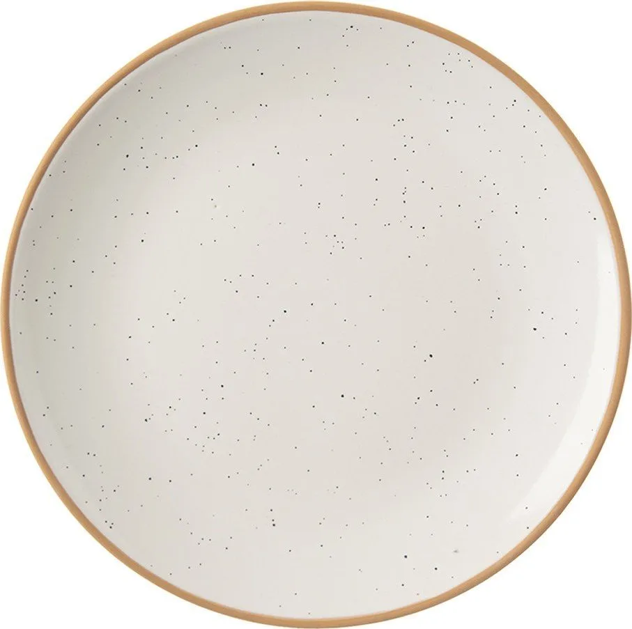 Krémové keramické talíře v sadě 4 ks ø 27 cm Statek – Orion