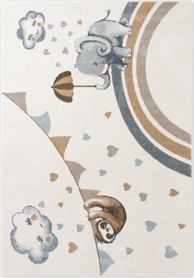 Krémový dětský koberec 160x230 cm Walk like an Elephant Rainy Party – Villeroy&Boch Villeroy & boch